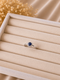 Høstkampanje Round Sapphire Ring