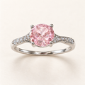 Blush Romance - rosa safirring på bestilling